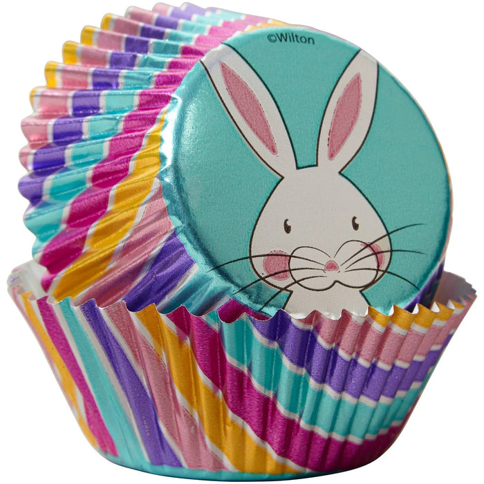 Wilton Standard Baking Cups Easter Bunny Foil Cup Hip Hop 24 count