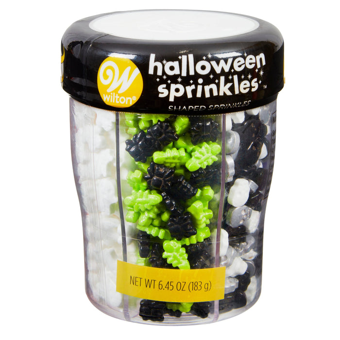 Wilton Halloween Shapes 6-Cell Sprinkles Mix, 6.45 oz.