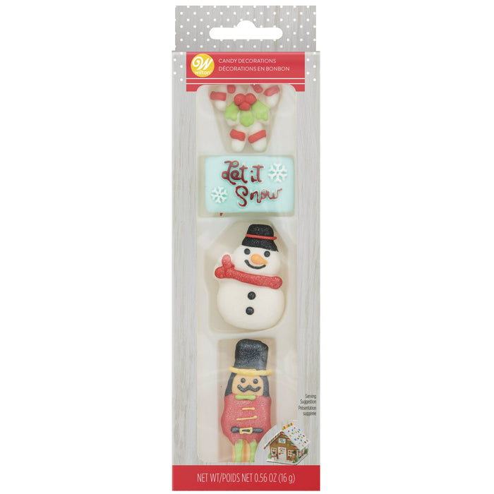 Wilton Gingerbread House Icing Decorations Outdoor Let it Snow