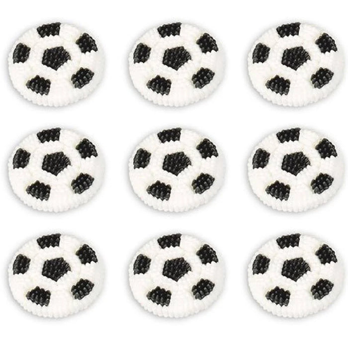 Wilton Soccer Balls Edible Icing Decorations — Cake and Candy Supply