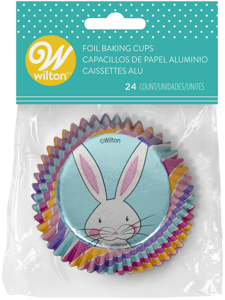 Wilton Purple Bunny Foil Easter Cupcake Liners, 24-Count