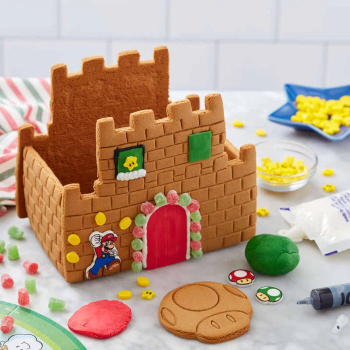 Wilton Build-it-Yourself Super Mario by Nintendo Gingerbread Castle Decorating Kit