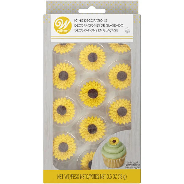 Wilton Sunflower Icing Decorations — Cake and Candy Supply