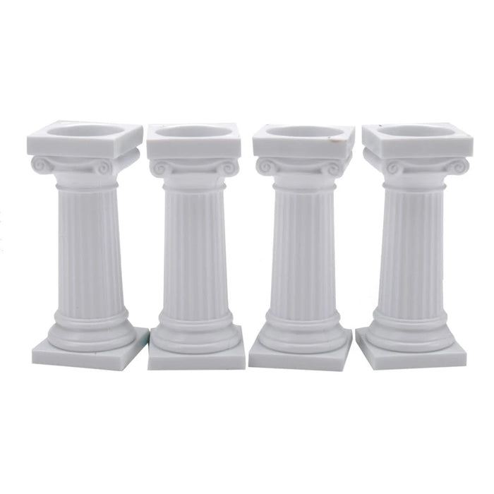 Wilton 3 inch Grecian Pillars, 4 ct. White