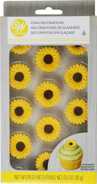 Wilton Sunflower Icing Decorations — Cake and Candy Supply