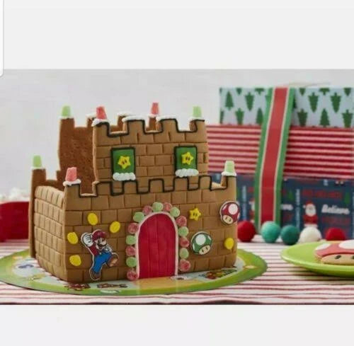 Wilton Build-it-Yourself Super Mario by Nintendo Gingerbread Castle Decorating Kit
