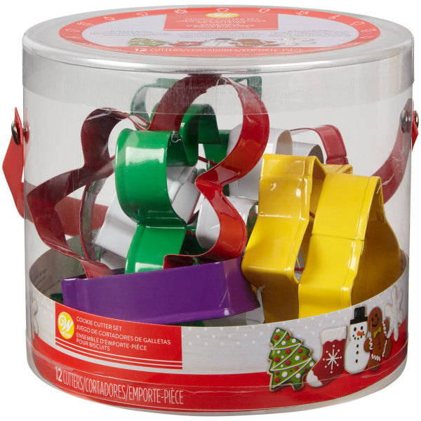 Wilton Metal Holiday Cookie Cutters, 12-Piece Set