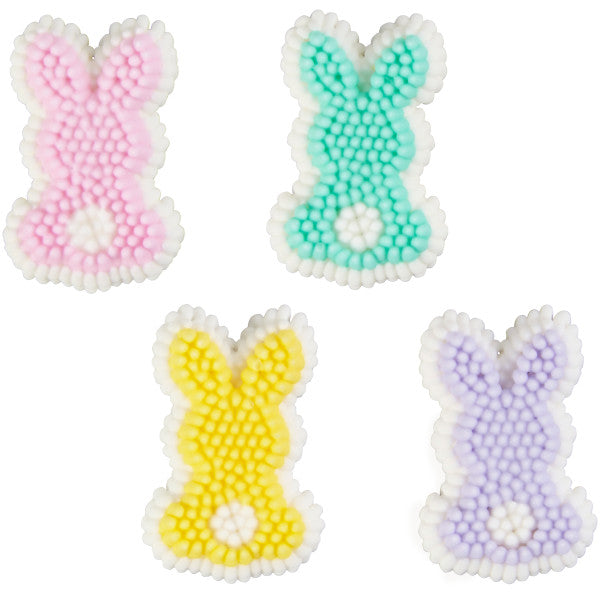 Wilton Pastel Bunny Icing Decorations, 12-Count