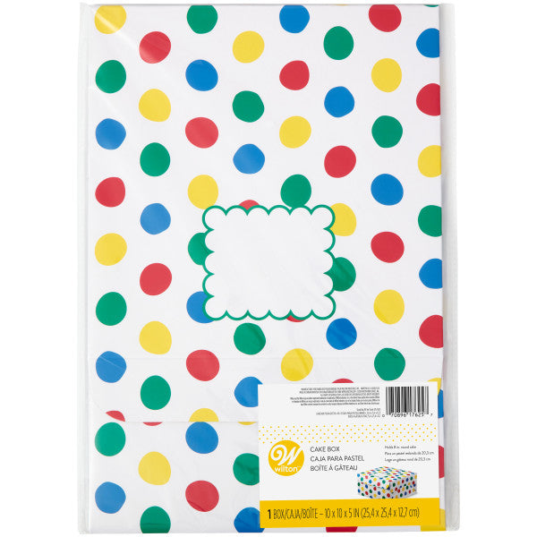 Wilton Polka Dot Cake Box, 10-Inch