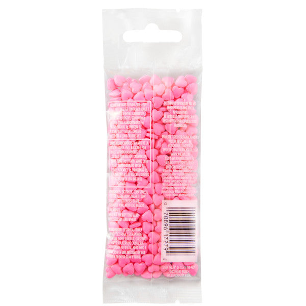 Wilton Pink Hearts Sprinkles Pouch, 1.1 oz.