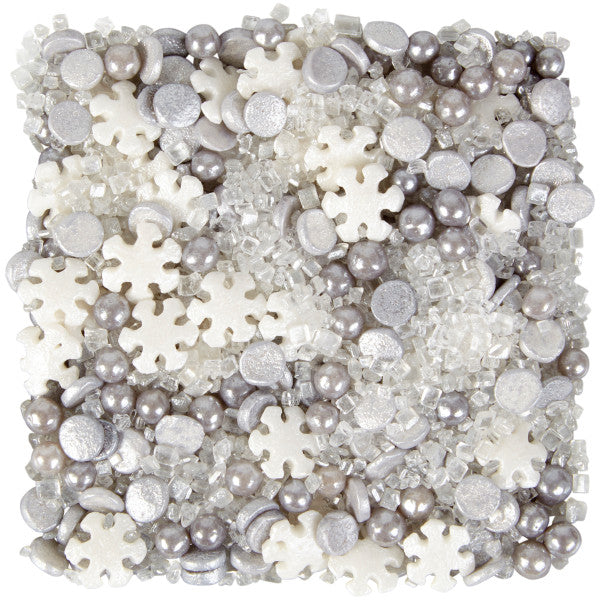 Wilton Snowflake Sprinkles Mix, 4.2 oz. White & Silver Mix
