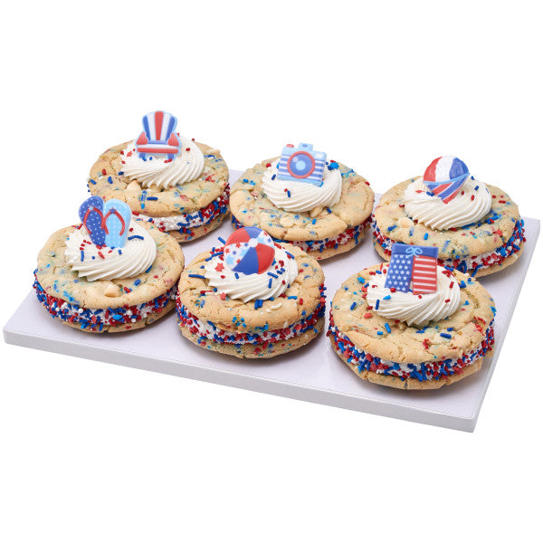 Summer Fun beach themed Cupcake Cake Decorating Rings 12 set