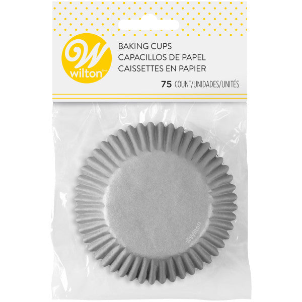 Wilton Black, Silver and White Cupcake Liners, 75-Count