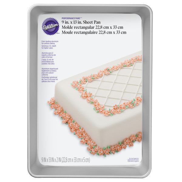 Wilton Perfect Results Covered Cake Pan-Rectangle 13X9 W6793