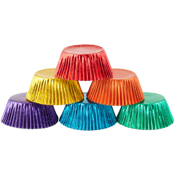 Wilton Multicolored Foil Cupcake Liners, 72-Count