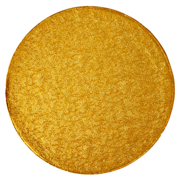 8" Round Gold Foil Cake Board Drum