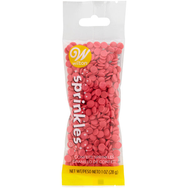 Wilton Bright Pink Confetti Sprinkles, 1 oz.