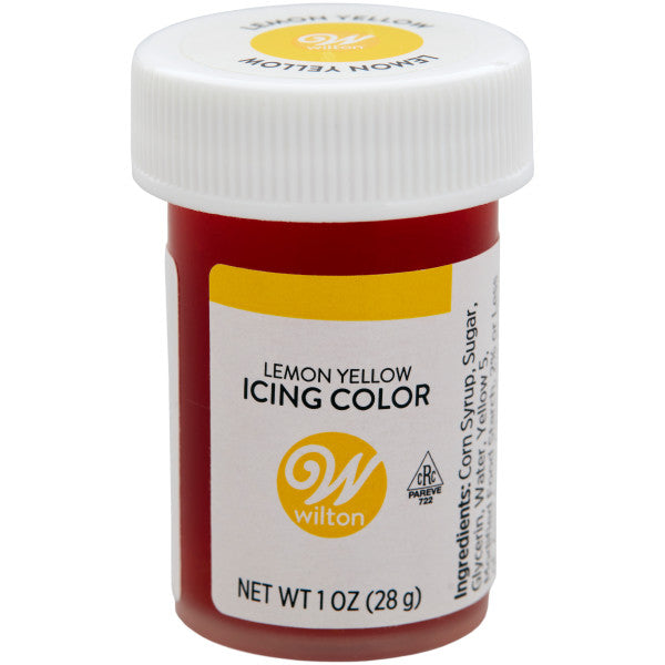 Wilton Lemon Yellow Icing Color, 1 oz. — Cake and Candy Supply
