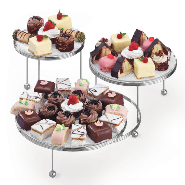 Wilton Cakes 'N More 3-Tier Cake Stand, Chrome