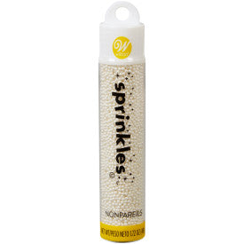 Wilton White Pearlized Nonpareil Sprinkles Tube, 1.72 oz.