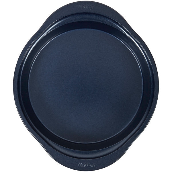 Wilton Diamond-Infused Non-Stick Navy Blue Round Baking Pan, 9-inch