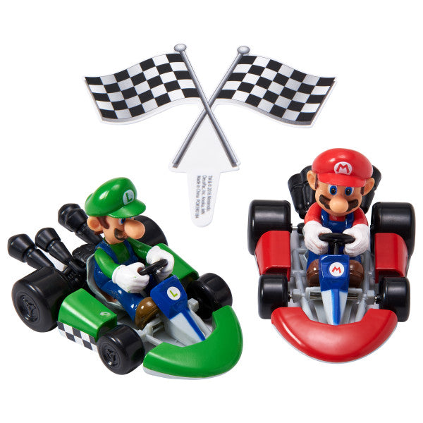 Super Mario Mario Kart Cake Kit Topper 4 Piece Set
