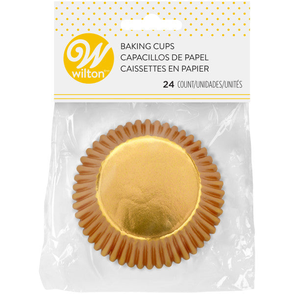 Wilton Gold Foil Cupcake Liners, 24-Count