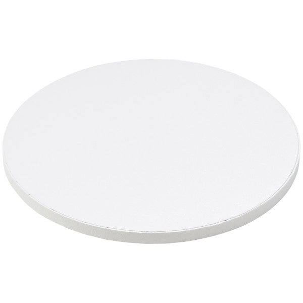 10" Round white Foil Cake Board Drum