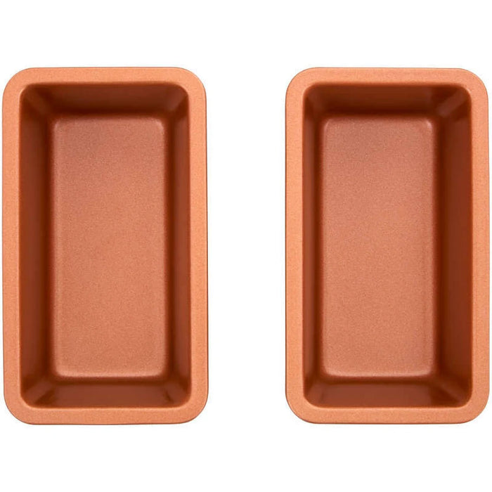 Copper Mini Loaf Pan Set Wilton 2/Pkg