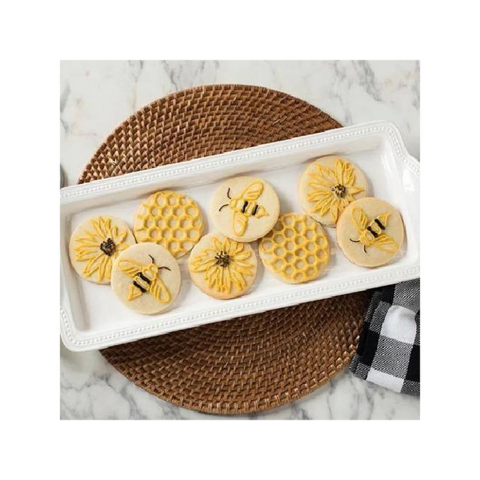 Nordic Ware Honey Bee Cookie Stamps Sunflower hive 3 pack