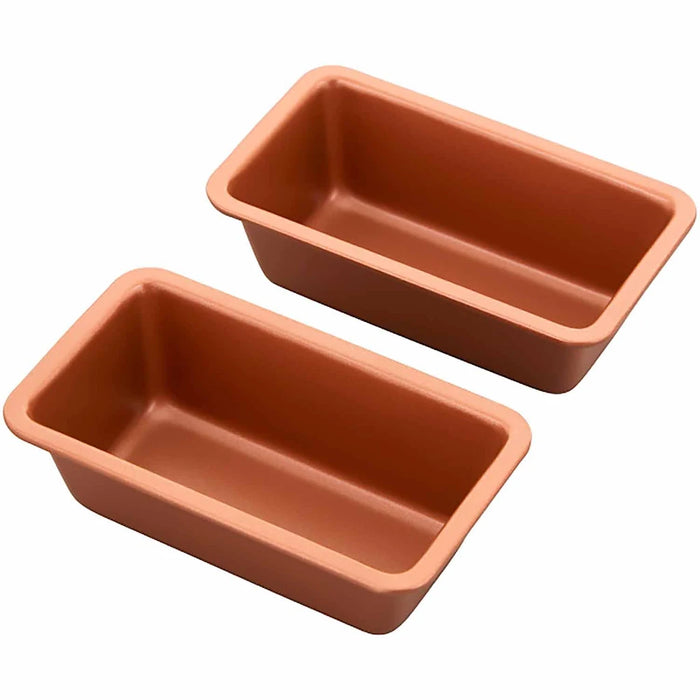 Silicone Mini Loaf Pan Set Of 4, Nonstick Easy Release Rectangle