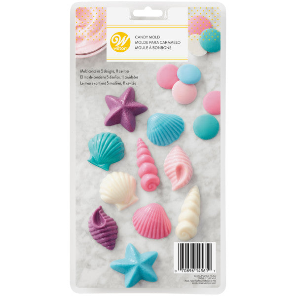 Wilton Candy Mold Seashells 11 Cavity (5 Designs)