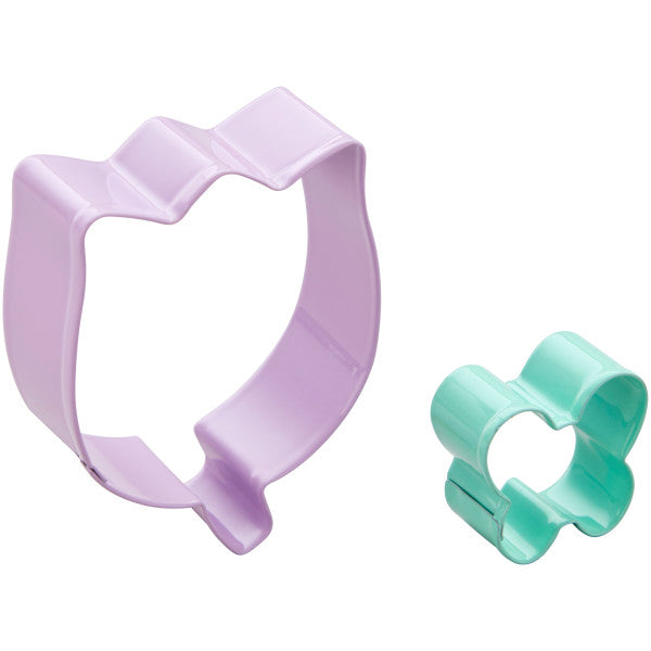 Wilton Metal Spring Butterfly and Flower Cookie Cutter Set, 2-Piece