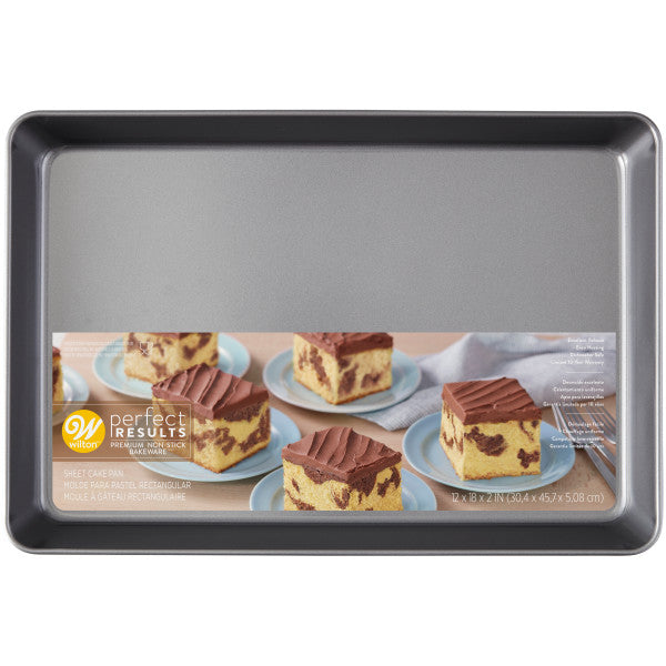 Wilton Perfect Results Premium Non-Stick Sheet Cake Pan, 12 x 18 Inch