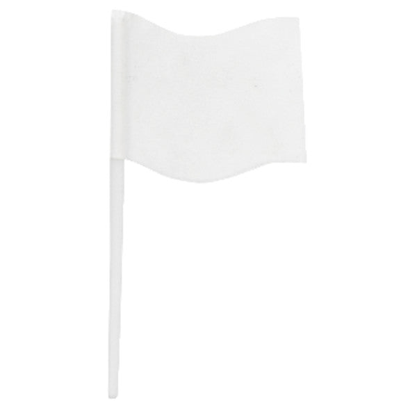 White Flag for racing celebration caution - 12 Pics Per Order