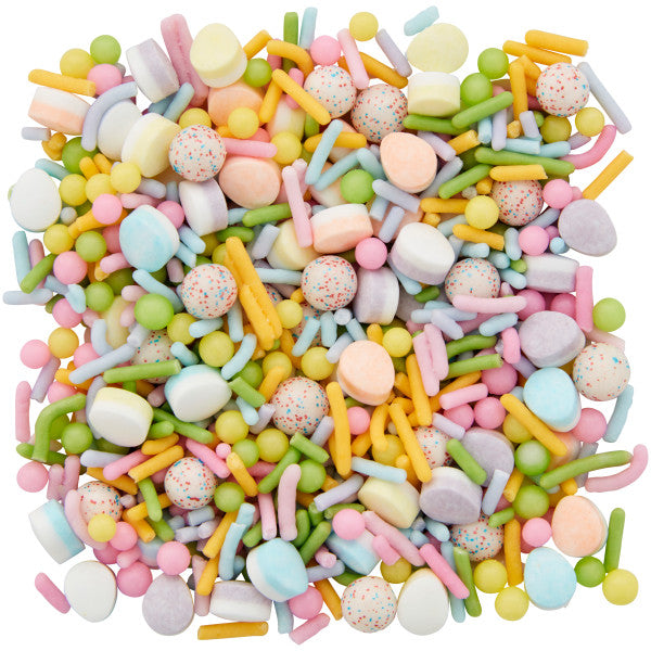 Wilton Bright Pastel Rainbow Easter Egg and Jimmies Sprinkle Mix, 4.26 oz.