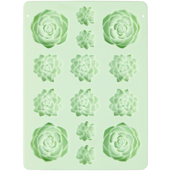 Wilton Silicone Succulents Candy Mold, 14-Cavity