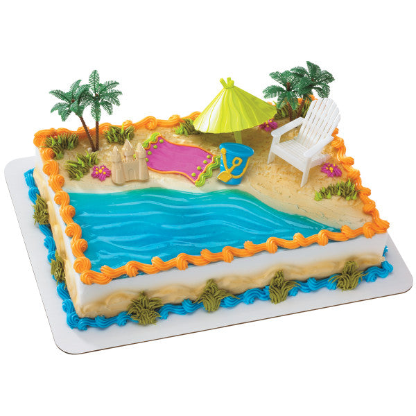 Beach Chair & Umbrella Cake Kit 6-Piece set