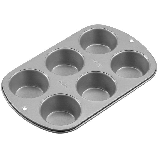 Wilton Recipe Right Jumbo Muffin Pan, 6 Cup, Non-Stick
