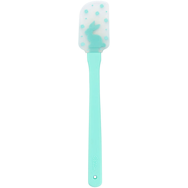 Wilton Teal Easter Bunny Silicone Spatula with Plastic Handle