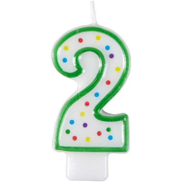 Wilton Green Number 2 Birthday Candle