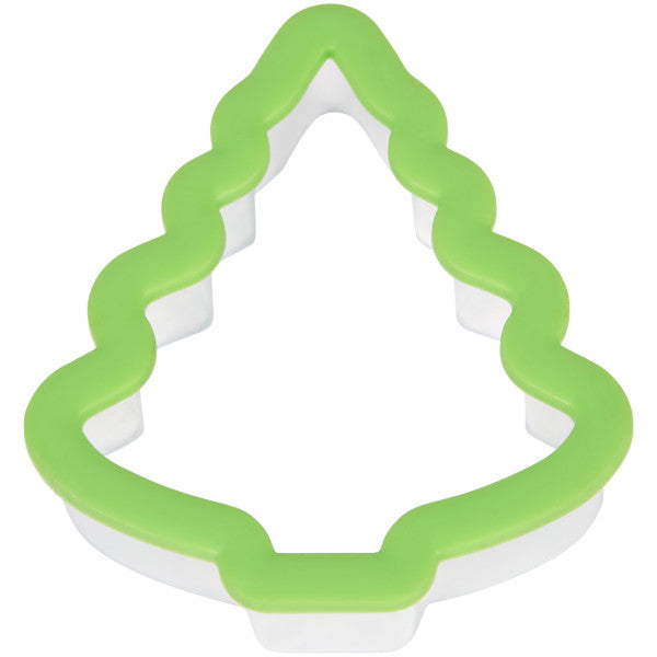 Wilton Comfort Grip Large Plastic Christmas Tree Cookie Cutter, 3.35-Inch