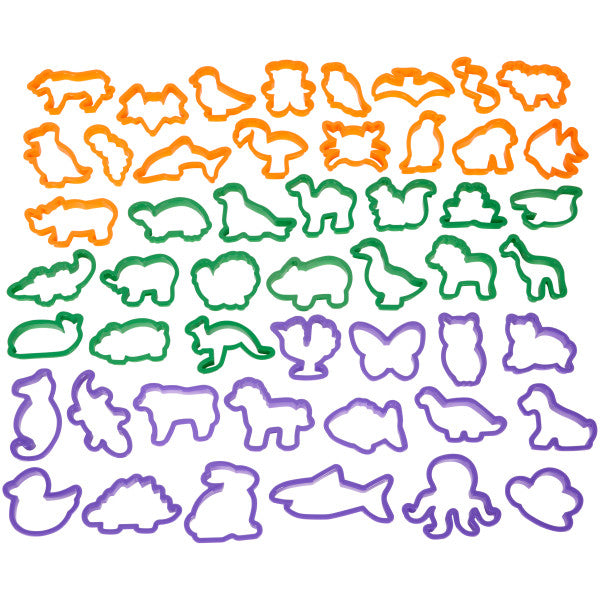 Wilton Animal Cookie Cutter Set, 50-Piece