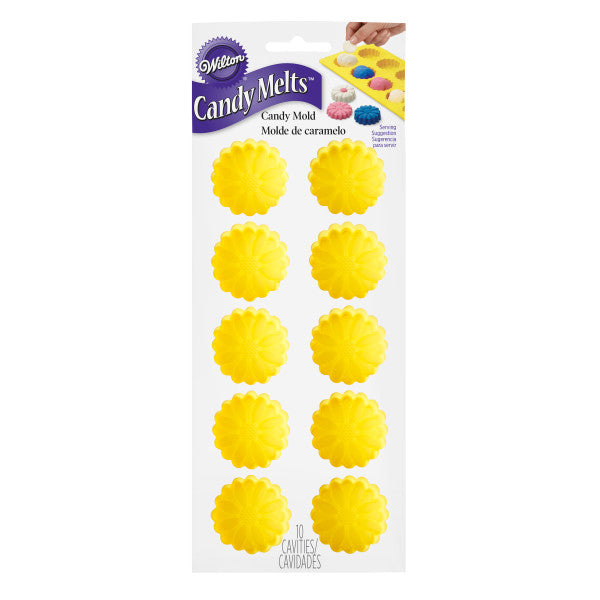 Wilton Silicone Daisy Candy Mold, 10 Cavity