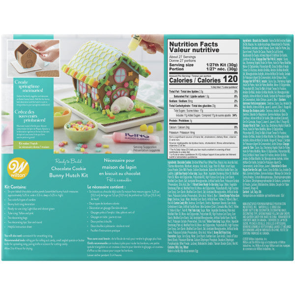 Wilton Ready-to-Build Chocolate Cookie Bunny Hutch Kit