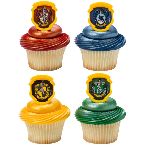 HARRY POTTER HOGWARTS Houses Cupcake Cake Decorating Rings 12 set