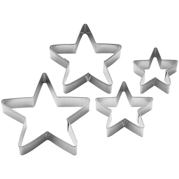 Wilton Nesting Star Biscuit Cookie Cutter Set, 4-Piece