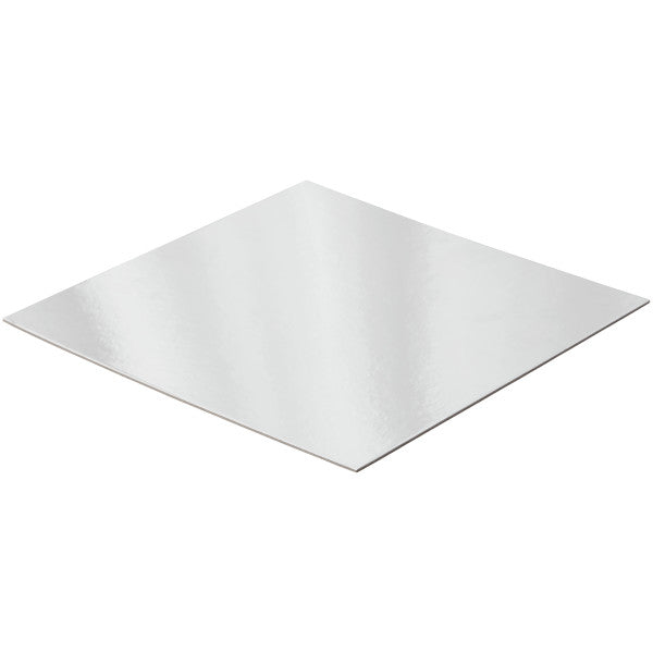 Wilton Silver 12-Inch Square Cake Platters, 5-Count