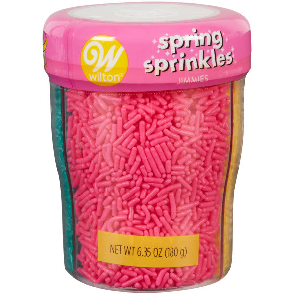 Wilton Easter Yellow, Teal and Pink Jimmies 3-Cell Sprinkle Mix, 6.35 oz.