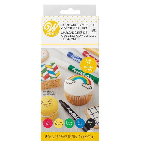 Wilton Extra-Fine Foodwriter Markers - 5 pack